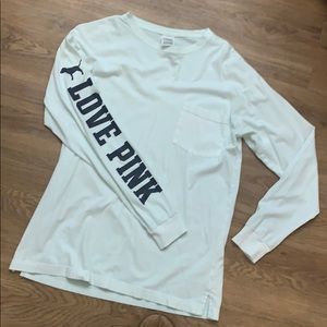 Mint blue VS PINK long sleeve